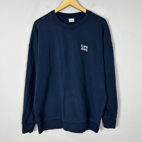 Outdoor Voices Tops - Outdoor Voices Doing Things Oversized Navy Sweatshirt Size Medium Women's